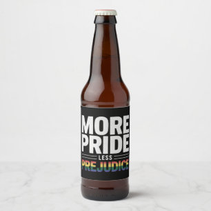Rótulo Para Garrafa De Cerveja Mais Orgulho Menos Preconceito Lgbt Orgulho gay Mê