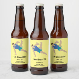 Rótulo Para Garrafa De Cerveja Male Gymnast
