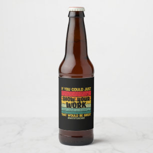 Rótulo Para Garrafa De Cerveja Matemática do professor de matemática, se você