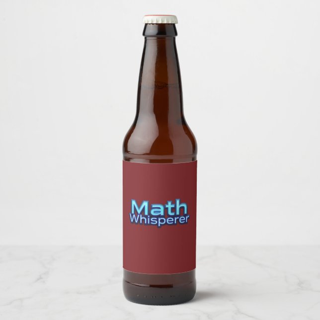 Rótulo Para Garrafa De Cerveja Math Whispere (Frente)