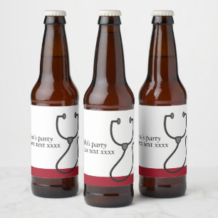 Rótulo Para Garrafa De Cerveja Médico, Enfermeiro, Medicina, hospital