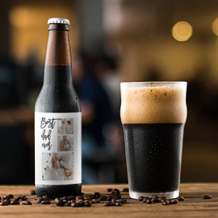 Rótulo Para Garrafa De Cerveja Melhor Pai De Fotos De Colagem De Beleza Alguma Ve