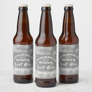 Rótulo Para Garrafa De Cerveja Melhor Proposta de Homem Personalizada Esparciosam