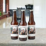 Rótulo Para Garrafa De Cerveja Melhores amigos, homens, cara de festa, diversão<br><div class="desc">Um presente para o(s) seu(s) melhor(s) amigo(s) para aniversários,  Natal ou evento especial para homens,  caras. Texto preto: melhores amigos. Personalize e use sua própria foto horizontal e adicione seus nomes. Um clássico fundo branco.</div>