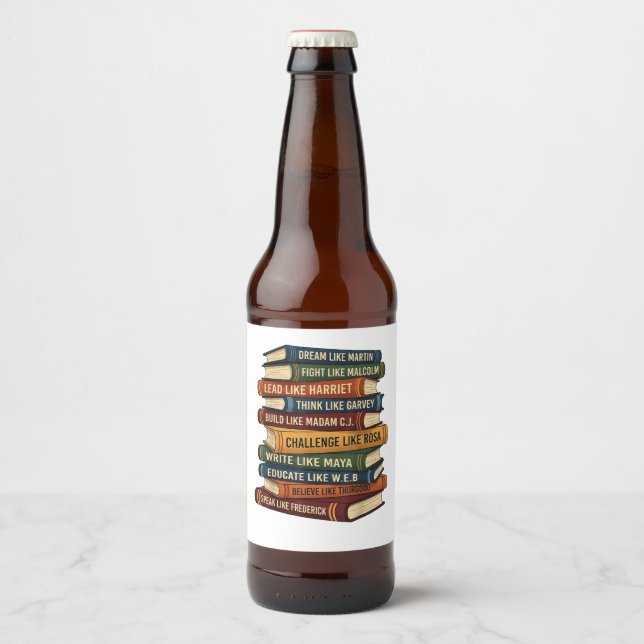 Rótulo Para Garrafa De Cerveja Mês da História Negra Sonho (Frente)