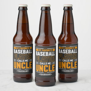 Rótulo Para Garrafa De Cerveja Meu Jogador Favorito Me Chama De Tio