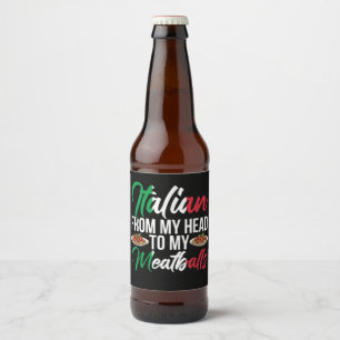 Rótulo Para Garrafa De Cerveja Minha Cabeça Para Minhas Almôndegas