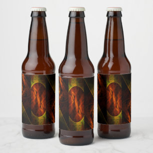 Rótulo Para Garrafa De Cerveja Mística Abstrato