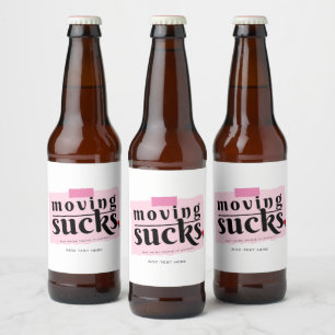 Rótulo Para Garrafa De Cerveja Mover Porra! Moderno Engraçado Adeus Bom Tchau Pre