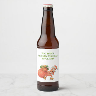Rótulo Para Garrafa De Cerveja Muito Natal para Carregar! Salame