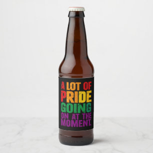 Rótulo Para Garrafa De Cerveja Muito Orgulho Acontece No Momento, Mês Do Orgulho