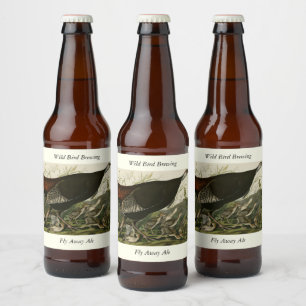 Rótulo Para Garrafa De Cerveja Mulher Selvagem Turquia das Aves da América de Aud