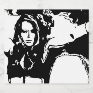 Rótulo Para Garrafa De Cerveja Mulher Witchy