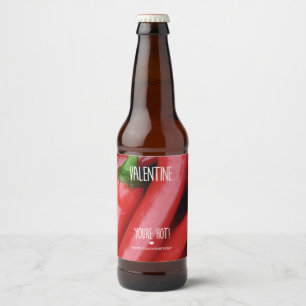 Rótulo Para Garrafa De Cerveja Namorados, você está quente!