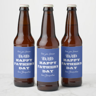 Rótulo Para Garrafa De Cerveja Nome Personalizado do Dia de os pais do pai Cúpul