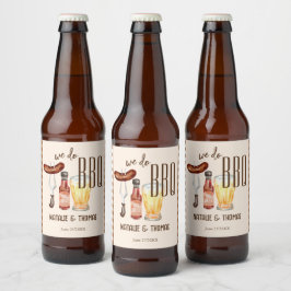 Rótulo Para Garrafa De Cerveja Nós fazemos churrasco noivado casal chá de panela