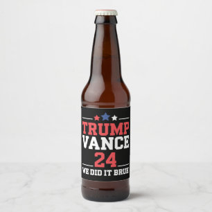 Rótulo Para Garrafa De Cerveja Nós Ganhamos Trump Vance 47º