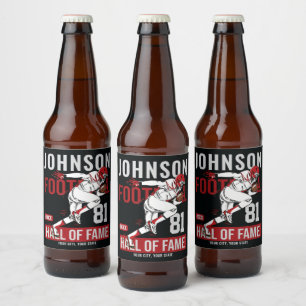 Rótulo Para Garrafa De Cerveja NÚMERO DE NÚMERO DA Equipe DE Futebol Personalizad