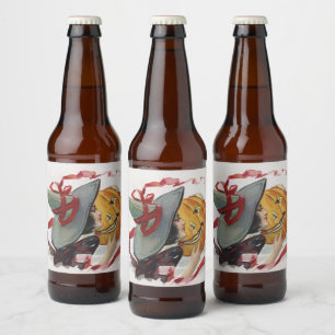 Rótulo Para Garrafa De Cerveja O Beijo da Bruxa: um Jack o Lantern no Halloween