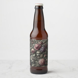 Rótulo Para Garrafa De Cerveja O Coro Tragédia - Design gótico vitoriano