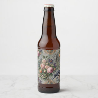 Rótulo Para Garrafa De Cerveja O Lobo Lavanda Ameaçado – Fantasia Gótica