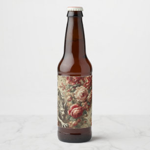 Rótulo Para Garrafa De Cerveja O Matagal Escarlate – Design Mítico Gótico