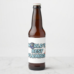 Rótulo Para Garrafa De Cerveja O melhor canalizador do mundo