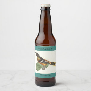 Rótulo Para Garrafa De Cerveja O Ouro ou Baltimore Oriole (Icterus galbula)
