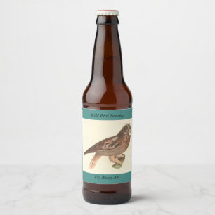 Rótulo Para Garrafa De Cerveja O Pássaro de Nova Iorque (Otus palustris)