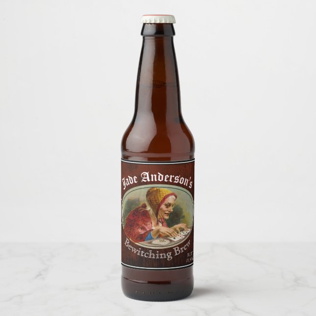 Rótulo Para Garrafa De Cerveja O Rótulo da Cerveja do Dame Home Brew (Frente)