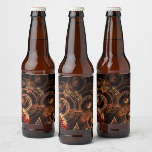 Rótulo Para Garrafa De Cerveja O som da Abstrato de música