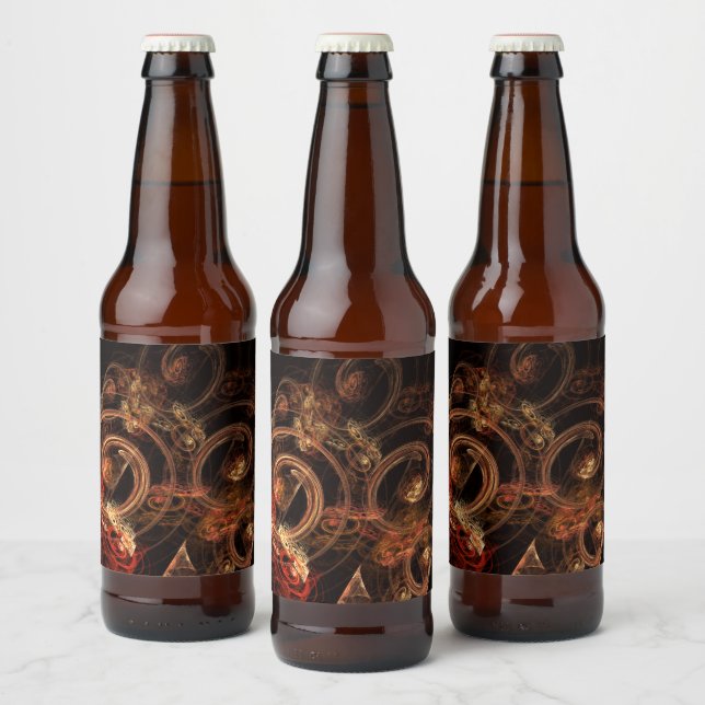 Rótulo Para Garrafa De Cerveja O som da Abstrato de música (Garrafas)