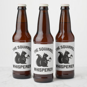 Rótulo Para Garrafa De Cerveja O Sussuro de Esquilo   Squirrel Lover