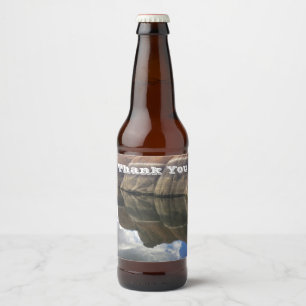 Rótulo Para Garrafa De Cerveja Obrigado Arizona De Fotos De Reflexão De Água De