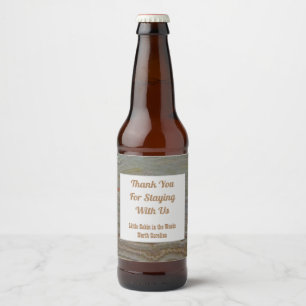Rótulo Para Garrafa De Cerveja Obrigado boa vinda do arrendamento da casa da