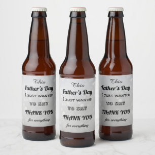 Rótulo Para Garrafa De Cerveja Obrigado legal do dia dos pais você mensagem