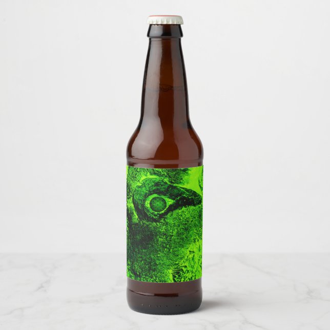 Rótulo Para Garrafa De Cerveja olhando para o verde (Frente)