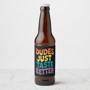 Rótulo Para Garrafa De Cerveja Os Caras São Muito Mais Gostosos Orgulho Gay Vinta
