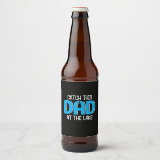 Rótulo Para Garrafa De Cerveja Pai Deu Este Pai No Lago