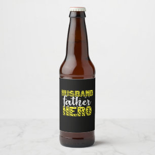 Rótulo Para Garrafa De Cerveja Pai Gift Marido Padre Hero