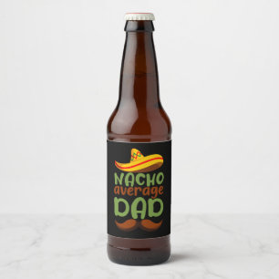 Rótulo Para Garrafa De Cerveja Pai Nacho Médio Cinco de Maio Pai Mexicano