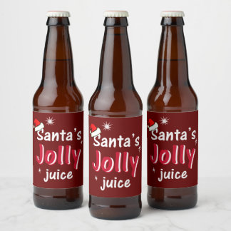 Rótulo Para Garrafa De Cerveja Papais noeis Jolly Juice Christmas Chee Wine