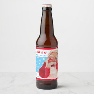Rótulo Para Garrafa De Cerveja Papais noeis Winter Lager