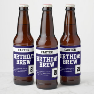 Rótulo Para Garrafa De Cerveja Parabéns Brew