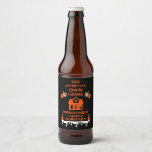 Rótulo Para Garrafa De Cerveja Parabéns para Melhoramento Doméstico