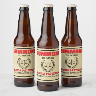 Rótulo Para Garrafa De Cerveja Partido de Retirada de Sumário