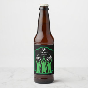 Rótulo Para Garrafa De Cerveja Partido Europeu do Futebol