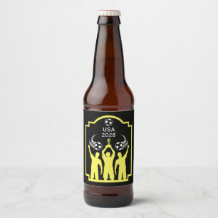 Rótulo Para Garrafa De Cerveja Partido Europeu do Futebol