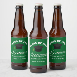 Rótulo Para Garrafa De Cerveja Partido Personalizado da Reunião do Segundo grau V