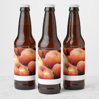 Rótulo Para Garrafa De Cerveja Peach Doughnut